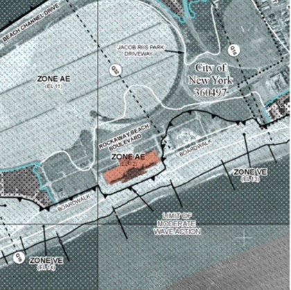 Map of Jacob Riis wave activation zones