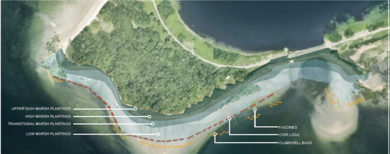 aerial photo of the Jamaica Bay coastline
