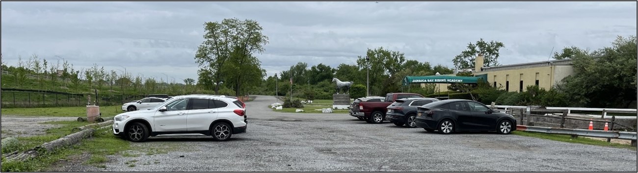 Parking Lot of Riding Stable