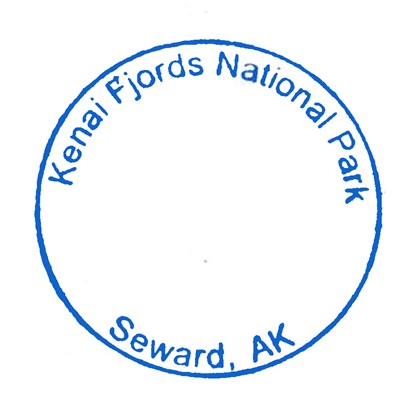 Circular Stamp: Kenai Fjords National Park / Seward, AK