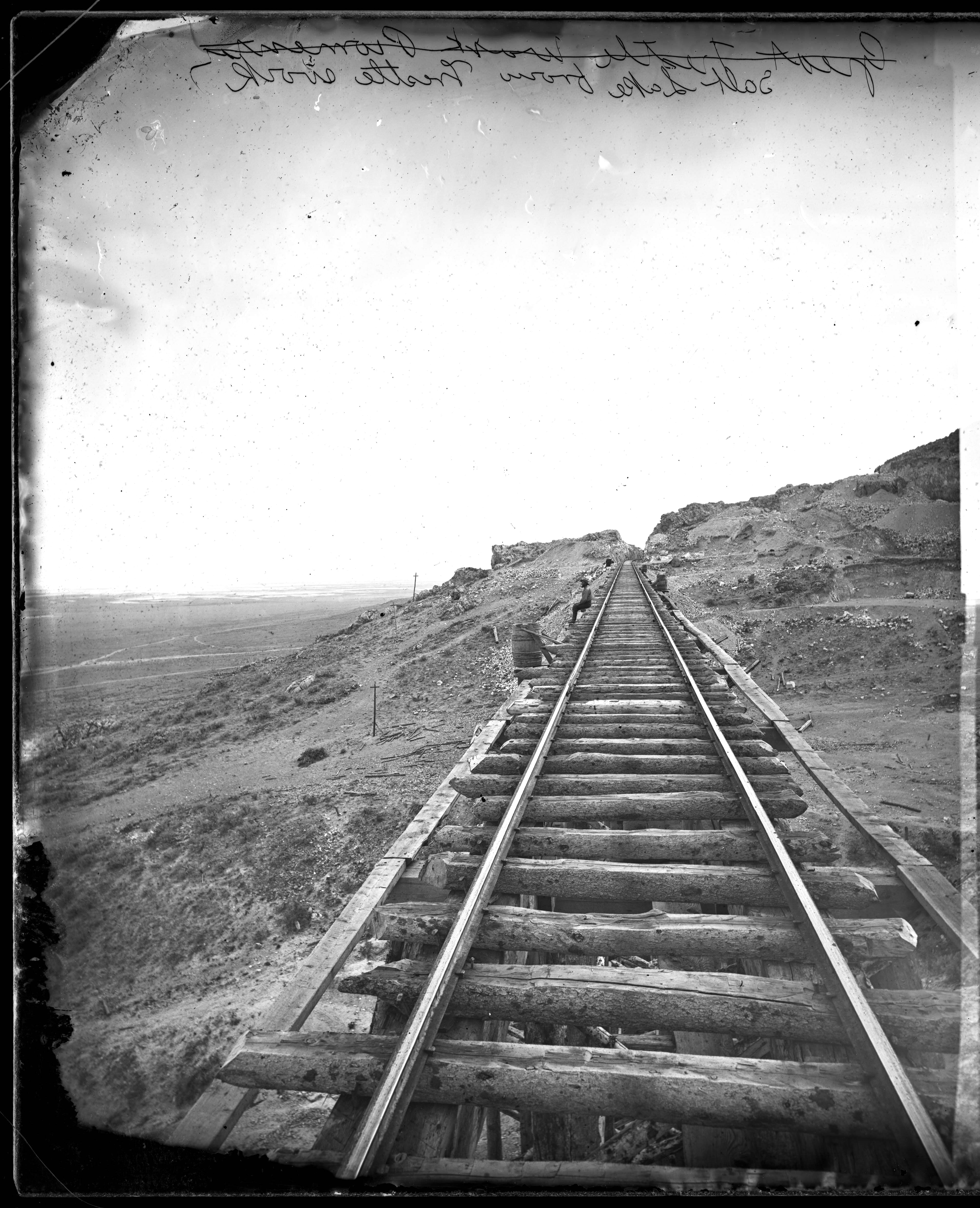 Salt Lake Trestle Work, 1869