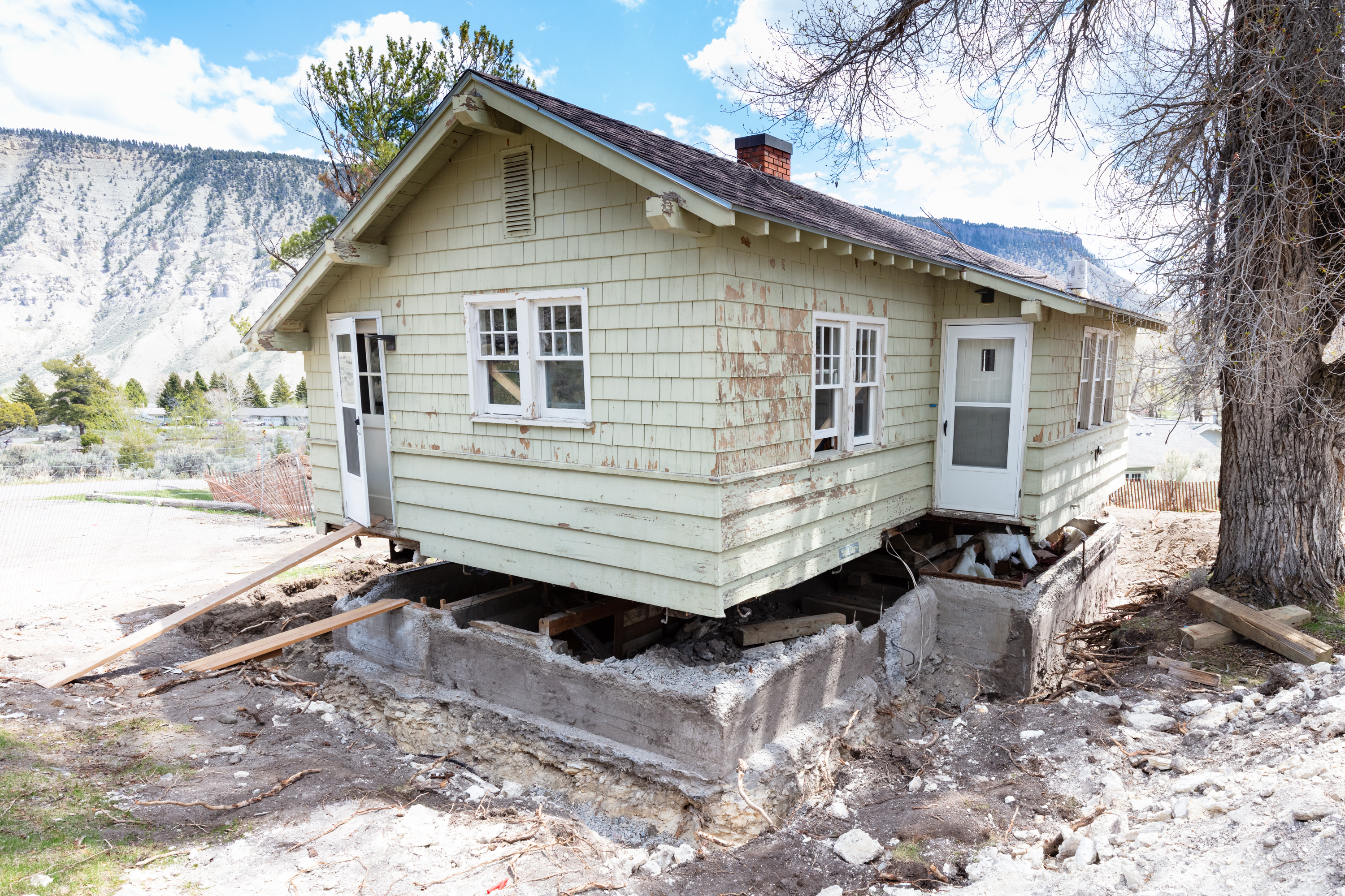 a historic home with an unstable foundation