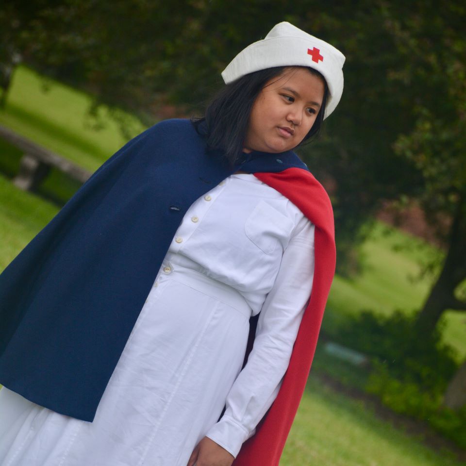 Headshot of nurse, taken presumably while stationed at Fort McHenry hospital, serving the wounded and sick of WWI.