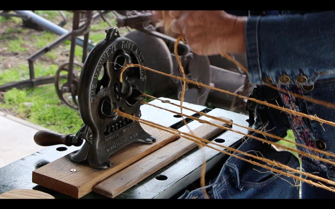 Making Rope on the Homestead (U.S. National Park Service)