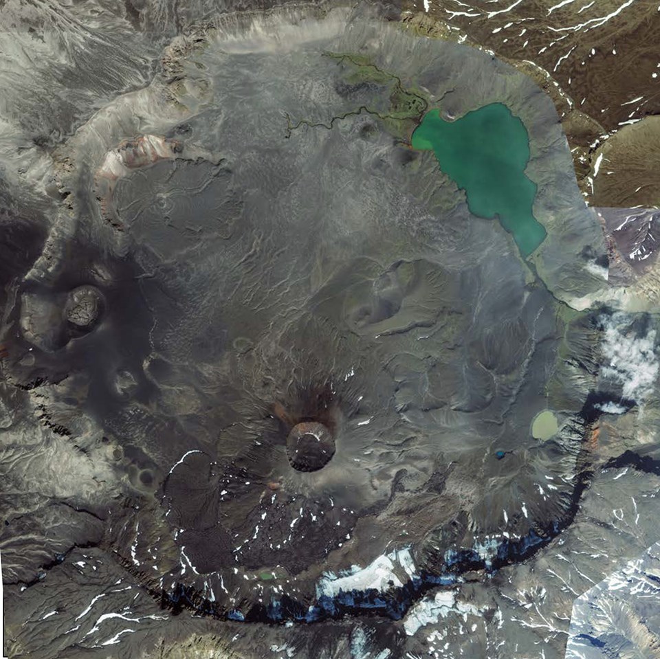 caldera viewed from above