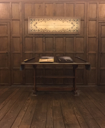 Portion of Elizabethan room at Fort Raleigh visitor center