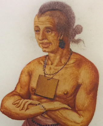 John White image of Wingina, 1585