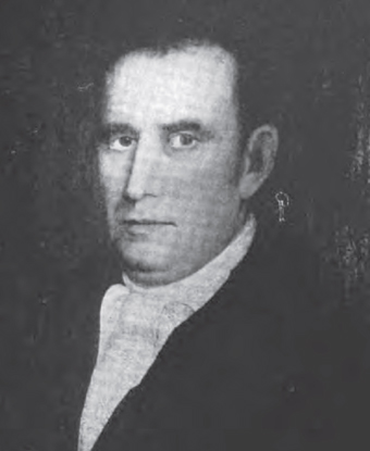 Black and white portrait of Caleb Atwater