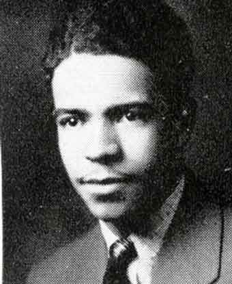 A young african american man in a tie; B&amp;W photo