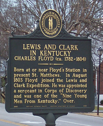 Lewis and Clark in Kentucky sign
