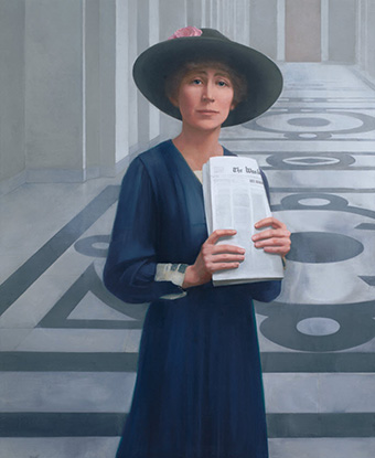 Portrait of Jeannette Rankin by Sharon Sprung