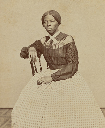 Sepia portrait of Harriet Tubman, c. 1868