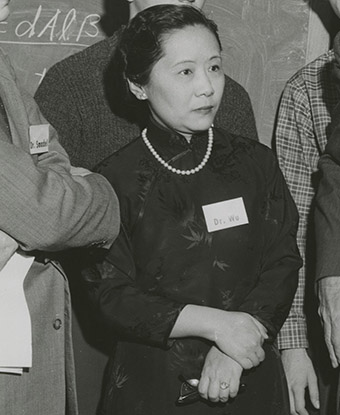 Dr. Chien-Shiung Wu at Columbia University, 1958. Collections of the Smithsonian Institution