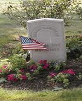 Abram Garfield&#39;s grave stone picture