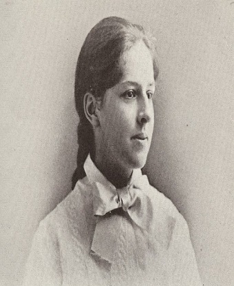 black and white photo of Mollie Garfield