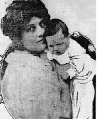 Eda Blankart Funston with her second daughter, Elizabeth Kansas State Historical Society