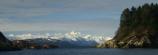Marble Islands and sea lions with fairweather mountains backdrop