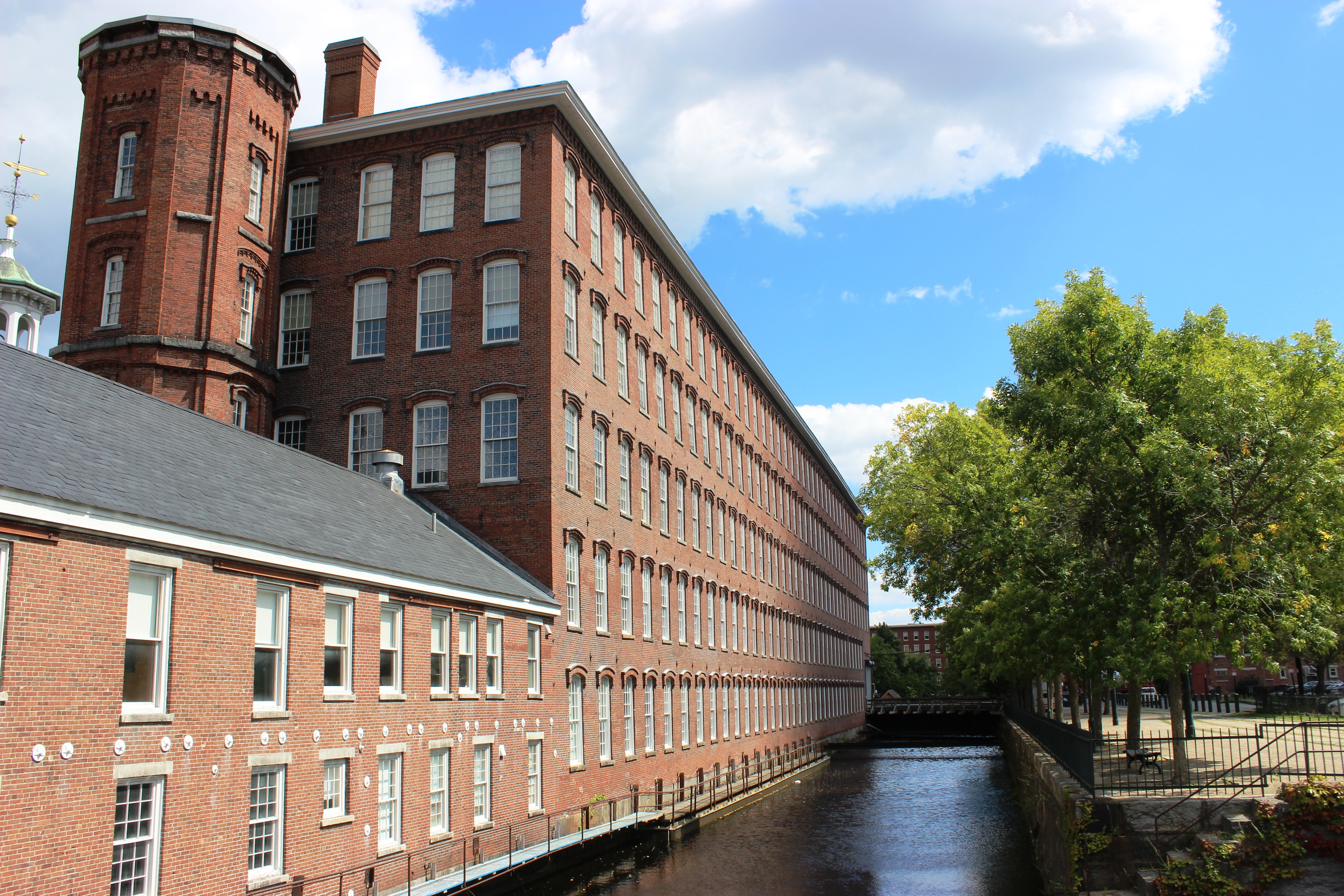 mill building by canal