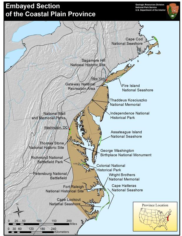 coastal plains map