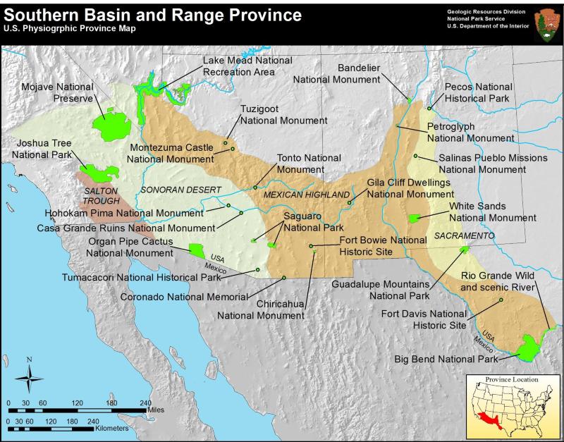 Basin and Range Province (U.S. National Park Service)