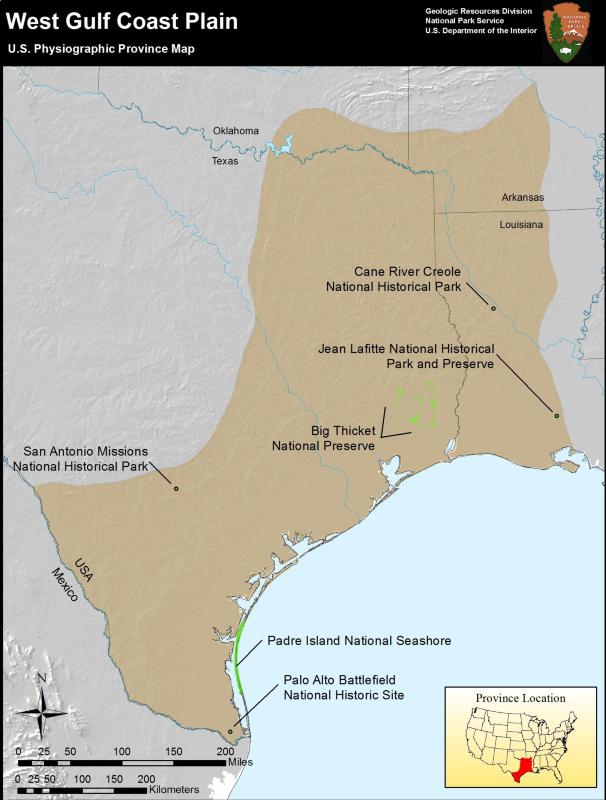 coastal plains map