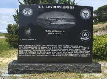 Side of the marker detailing the beach jumpers.