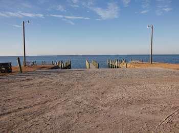 Two ramps and docks provide boat access to the Pamlico Sound from Ocracoke Village.