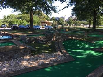 A mini golf course