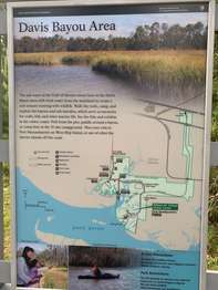 Metal framed National Park Service sign with the title text,