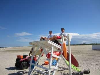 Lifeguards on duty at the beach
