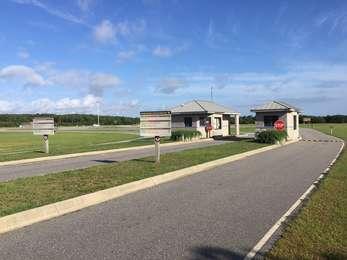 Two drive-up fee collection stations