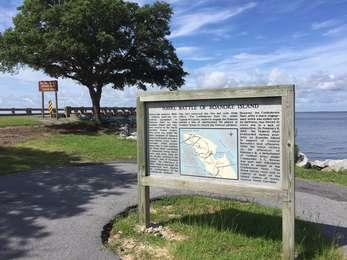 Wayside exhibit and bridge