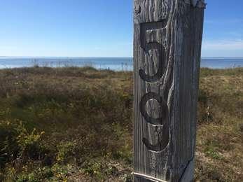 Wooden post with