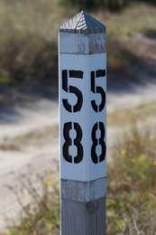 Wooden post with