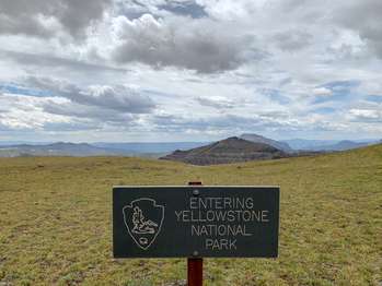 Small metal sign that reads