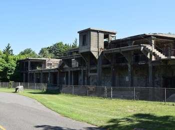 This sprawling grey gun battery, once part of the defense of New York Harbor, is not open to visitors except for guided tours.
