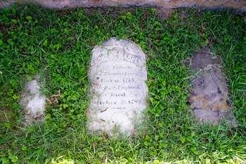 Grey headstone of Robert Harper.