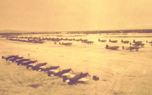 U.S. Lend-Lease planes parked on Ladd Field during World War II. U.S. Lend-Lease planes parked on Ladd Field during World War II.