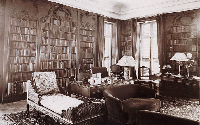Photograph of the northwest view of the library of the Mount