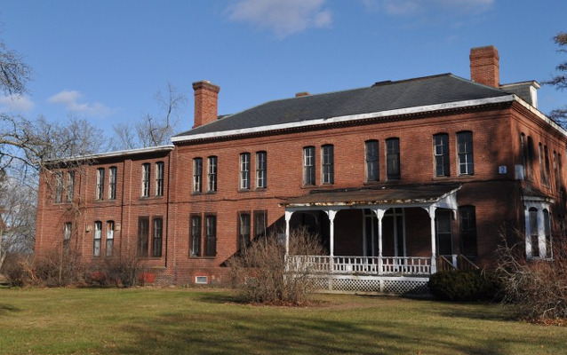 Brick building on the former campus of the Lancaster Industrial School for Girls