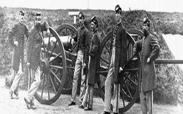Sergeants of 3rd Masachusetts Heavy Artillery, with gun and caisson at Fort Totten. Sergeants of 3rd Masachusetts Heavy Artillery, with gun and caisson at Fort Totten.