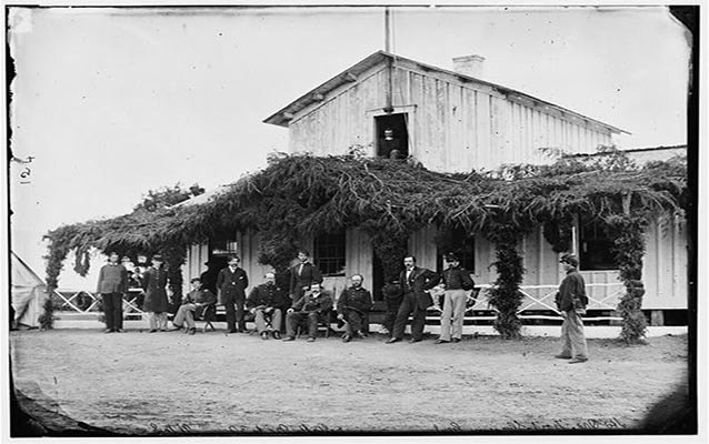 Fort Slocum, General Martin D. Hardin and staff.