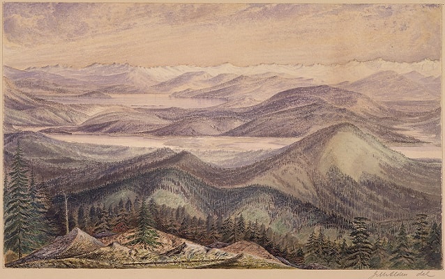 drawing of clark's lookout near dillon, montana