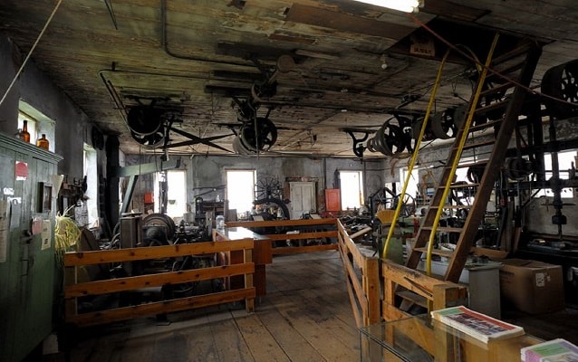 interior of the machine shop
