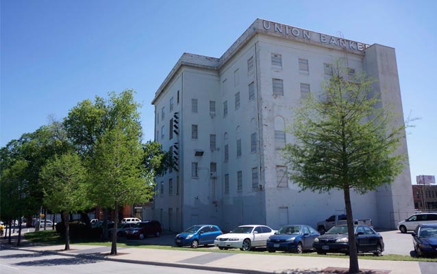 Four-story white Beaux Arts fraternal lodge and office building