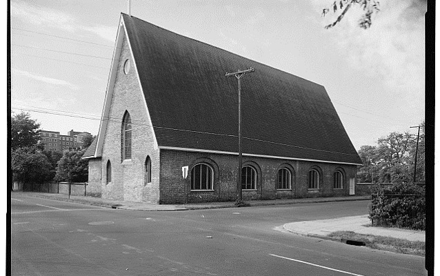 Black and white photo of Porter Academy Chapel (circa 1930s)