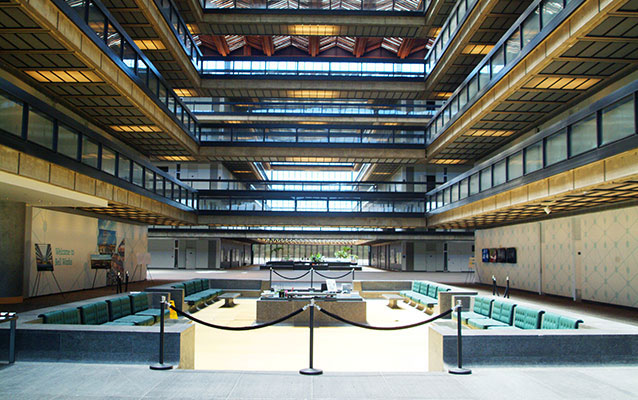 interior view of main lobby. 