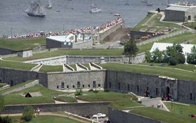 stone forts and green space at Quebec City