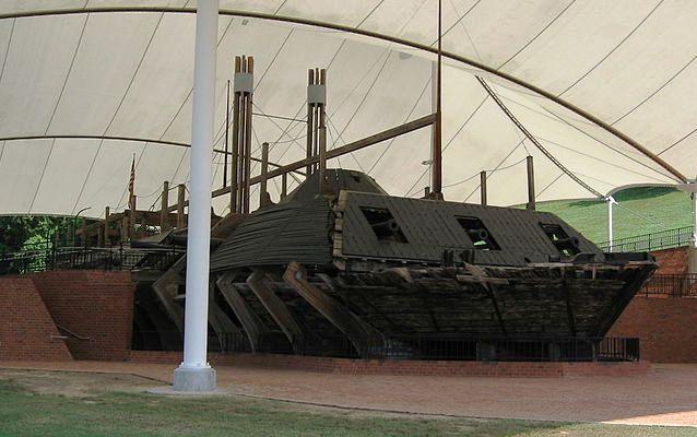 Photo of the USS Cairo on display