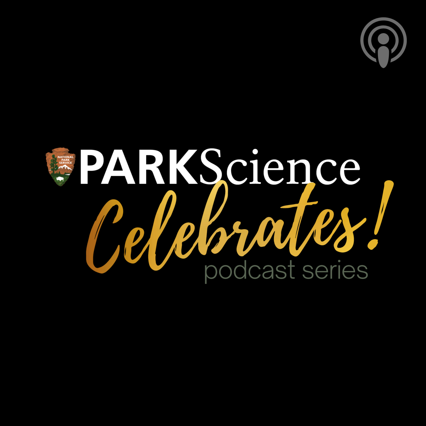 A black square with the Park Science magazine logo and the word "celebrates" in gold
